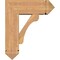 Ekena Millwork Legacy Arts and Crafts Smooth Bracket w/ Offset Brace, Western Red Cedar, 7 1/2"W x 20"D x 24"H BKT0806X20X24LEC03SWR - alternate 4